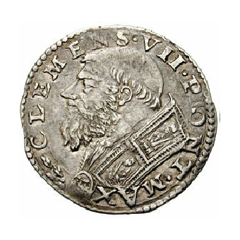  Benvenuto CELLINI<br> Doppio carlino, anno X, Rome. 