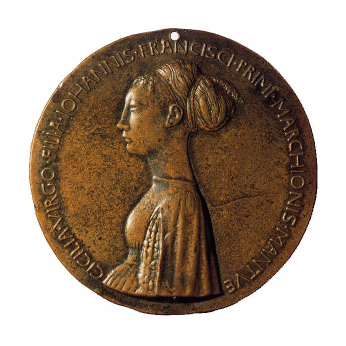 PISANELLO<br>Medal of Cecilia Gonzala (1447)