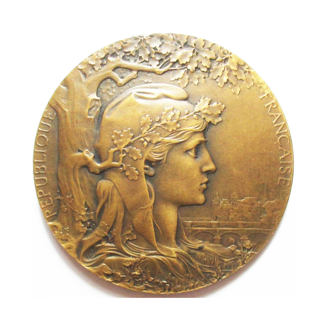 CHAPLAIN France 1900<br>Paris Olympic Games & Exposition Chaplain Art Nouveau Medal